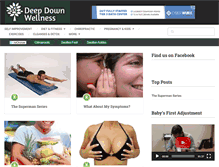 Tablet Screenshot of deepdownwellness.com
